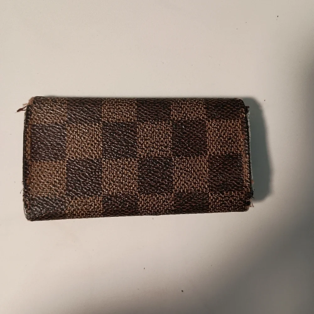 LOUIS VUITTON Damier Ebene Key Rings Holder Hooks  Browns